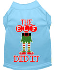 Load image into Gallery viewer, Christmas Pet Dog & Cat Shirt Screen Printed, "The Elf Did It"