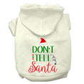 Load image into Gallery viewer, Christmas Pet Hoodie, "Don't Tell Santa"