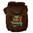 Load image into Gallery viewer, Christmas Pet Hoodie "I Can't, Santa Is Watching"