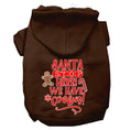 Load image into Gallery viewer, Christmas Pet Hoodie Screen Printed, "Santa Stop Here, We Have Cookies"