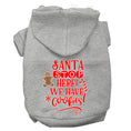 Load image into Gallery viewer, Christmas Pet Hoodie Screen Printed, "Santa Stop Here, We Have Cookies"