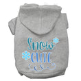 Load image into Gallery viewer, Christmas Pet Hoodie Screen Printed, "Snow Cute"