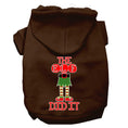 Load image into Gallery viewer, Christmas Pet Hoodie Screen Printed, "The Elf Did It"