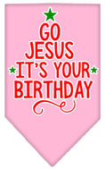 Load image into Gallery viewer, Christmas Pet and Dog Bandana, "Go Jesus, It's Your Birthday"