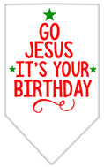 Load image into Gallery viewer, Christmas Pet and Dog Bandana, "Go Jesus, It's Your Birthday"