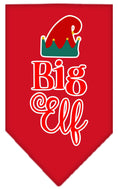 Load image into Gallery viewer, Christmas Pet and Dog Bandana Screen Printed, "Big Elf"