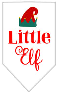 Load image into Gallery viewer, Christmas Pet and Dog Bandana Screen Printed, "Little Elf"