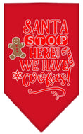 Load image into Gallery viewer, Christmas Pet and Dog Bandana "Santa, Stop Here! We Have Cookies!"