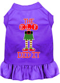 Load image into Gallery viewer, Christmas Pet Dress Screen Printed, "The Elf Did It"