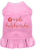 Load image into Gallery viewer, Christmas Pet Dress Screen Printed, "Mele Kalikimaka"