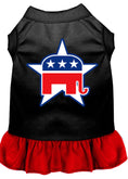 Load image into Gallery viewer, Pet Dress Screen Printed, "Republican"