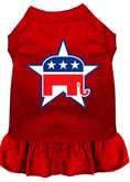 Load image into Gallery viewer, Pet Dress Screen Printed, "Republican"