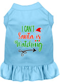 Load image into Gallery viewer, Christmas Pet Dress Screen Printed, "I Can't, Santa Is Watching"