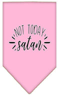 Load image into Gallery viewer, Pet and Dog Bandana Screen Printed, "Not Today Satan"