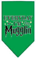 Load image into Gallery viewer, Pet and Dog Bandana Screen Printed, "Everyday I'm Mugglin"