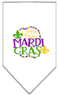 Load image into Gallery viewer, Pet and Dog Bandana Screen Printed, "Little Miss Mardi Gras"