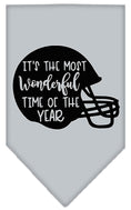 Load image into Gallery viewer, Pet and Dog Bandana, "Most Wonderful Time Of The Year (Football)"