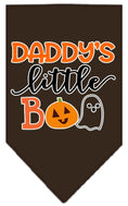 Load image into Gallery viewer, Halloween Pet and Dog Bandana Screen Printed, "Daddy's Little Boo"
