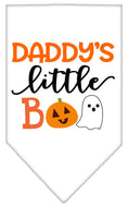Load image into Gallery viewer, Halloween Pet and Dog Bandana Screen Printed, "Daddy's Little Boo"