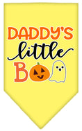 Load image into Gallery viewer, Halloween Pet and Dog Bandana Screen Printed, "Daddy's Little Boo"