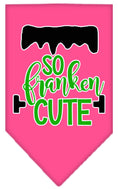 Load image into Gallery viewer, Halloween Pet and Dog Bandana Screen Printed, "So Franken Cute"