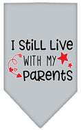 Load image into Gallery viewer, Pet and Dog Bandana Screen Printed, "I Still Live With My Parents"
