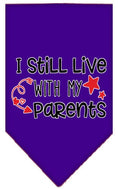 Load image into Gallery viewer, Pet and Dog Bandana Screen Printed, "I Still Live With My Parents"