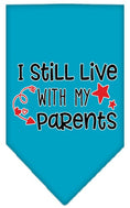 Load image into Gallery viewer, Pet and Dog Bandana Screen Printed, "I Still Live With My Parents"