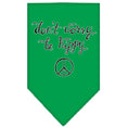 Load image into Gallery viewer, Pet and Dog Bandana Screen Printed, "Don't Worry, Be Hippy"