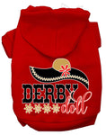 Load image into Gallery viewer, Pet, Dog & Cat Hoodie Screen Printed, "Derby Doll"