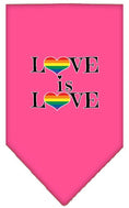 Load image into Gallery viewer, Pet and Dog Bandana Screen Printed, "Love Is Love"