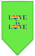 Load image into Gallery viewer, Pet and Dog Bandana Screen Printed, "Love Is Love"
