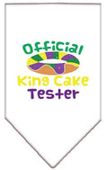 Load image into Gallery viewer, Pet and Dog Bandana Screen Printed, "King Cake Tester"