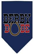 Load image into Gallery viewer, Pet and Dog Bandana Screen Printed, "Derby Dude"