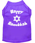 Load image into Gallery viewer, Hanukkah Pet Dog & Cat Shirt Screen Printed, "Happy Hanukkah"