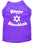 Load image into Gallery viewer, Hanukkah Pet Dog & Cat Shirt Screen Printed, "Happy Hanukkah"