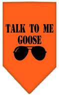 Load image into Gallery viewer, Pet and Dog Bandana Screen Printed, "Talk To Me Goose"