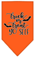 Load image into Gallery viewer, Halloween Pet and Dog Bandana Screen Printed, "Trick Or Treat Yo' Self"