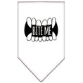 Load image into Gallery viewer, Pet and Dog Bandana Screen Printed, "Bite Me"