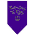 Load image into Gallery viewer, Pet and Dog Bandana Screen Printed, "Don't Worry, Be Hippy"