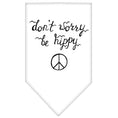Load image into Gallery viewer, Pet and Dog Bandana Screen Printed, "Don't Worry, Be Hippy"