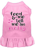 Load image into Gallery viewer, Pet Dog and Cat Dress Screen Printed, "Feed Me & Tell Me I'm Pretty"