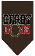 Load image into Gallery viewer, Pet and Dog Bandana Screen Printed, "Derby Dude"