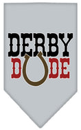 Load image into Gallery viewer, Pet and Dog Bandana Screen Printed, "Derby Dude"