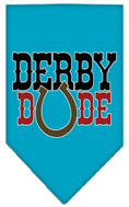 Load image into Gallery viewer, Pet and Dog Bandana Screen Printed, "Derby Dude"
