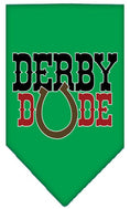 Load image into Gallery viewer, Pet and Dog Bandana Screen Printed, "Derby Dude"