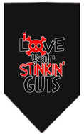 Load image into Gallery viewer, Pet and Dog Bandana Screen Printed, "Love Your Stinkin Guts"