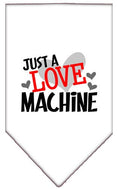 Load image into Gallery viewer, Pet and Dog Bandana Screen Printed, "Love Machine"