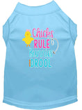 Load image into Gallery viewer, Pet Dog & Cat Shirt Screen Printed, "Chicks Rule, Bunnies Drool"