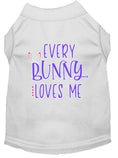 Load image into Gallery viewer, Pet Dog & Cat Shirt Screen Printed, "Every Bunny Loves Me"